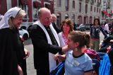2011 Lourdes Pilgrimage - Archbishop Dolan with Malades (60/267)
